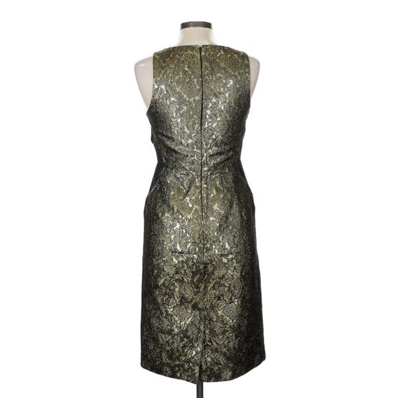 J.Crew Collection Luxe Metallic Dress Formal Holiday Event Cocktail Attire 6 - Picture 3 of 6